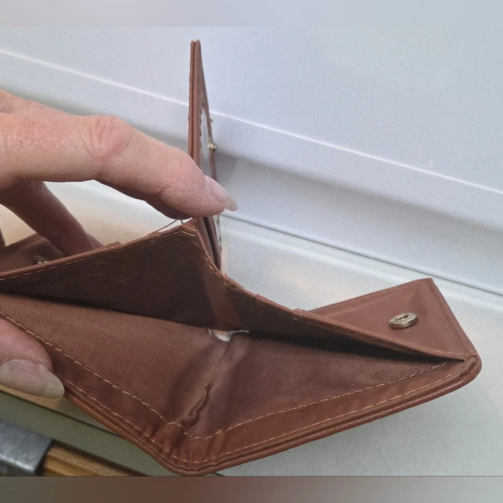 Small Brown Folding Women's Wallet